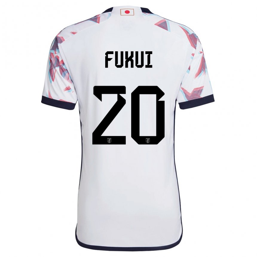 Herren Japanische Taichi Fukui #20 Weiß Auswärtstrikot Trikot 22-24 T-shirt
