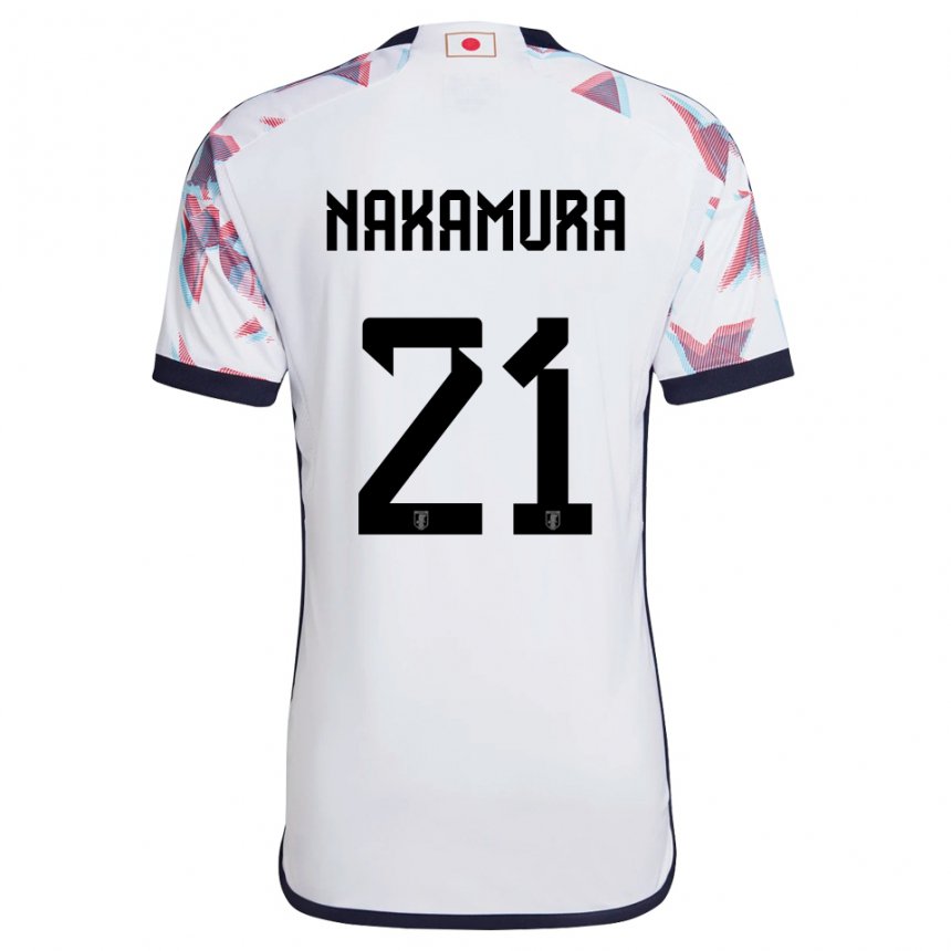 Herren Japanische Jiro Nakamura #21 Weiß Auswärtstrikot Trikot 22-24 T-shirt
