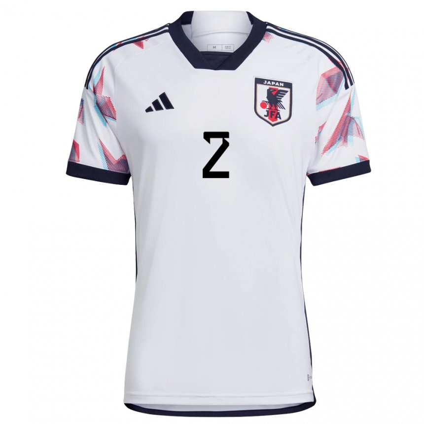 Herren Japanische Haruki Ozawa #2 Weiß Auswärtstrikot Trikot 22-24 T-shirt