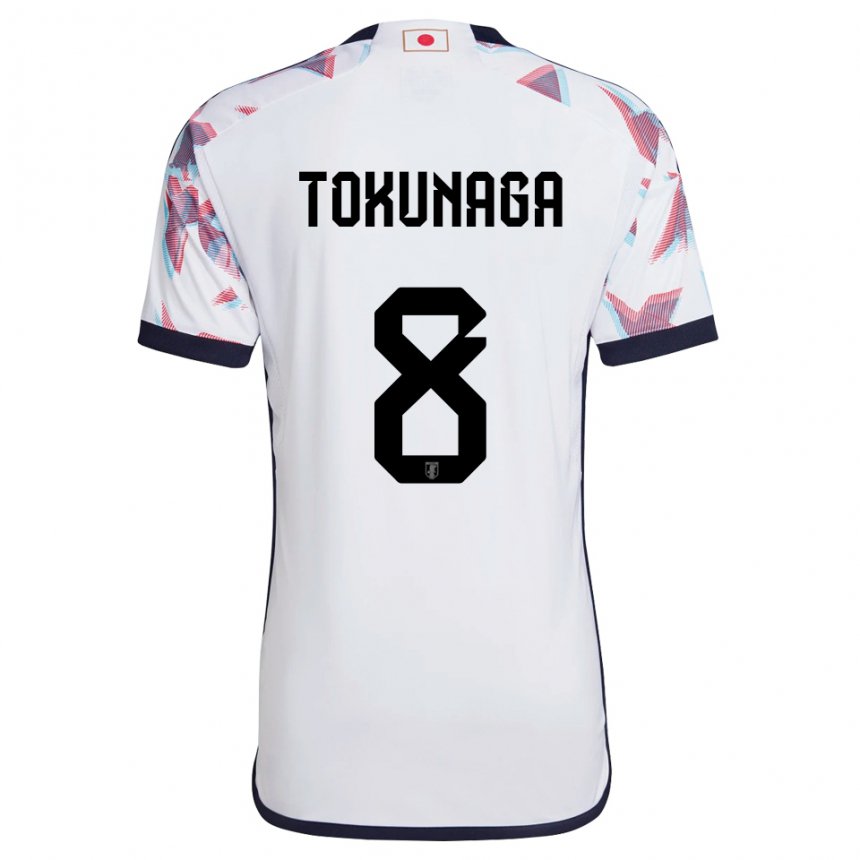 Herren Japanische Ryo Tokunaga #8 Weiß Auswärtstrikot Trikot 22-24 T-shirt