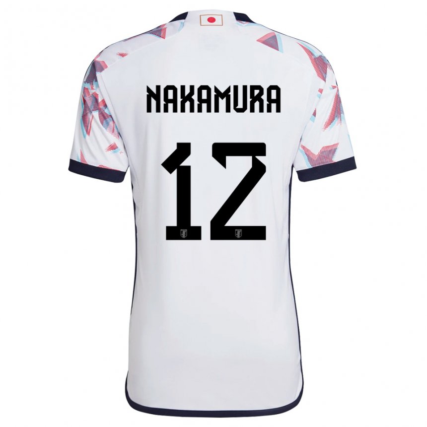 Herren Japanische Keisuke Nakamura #12 Weiß Auswärtstrikot Trikot 22-24 T-shirt