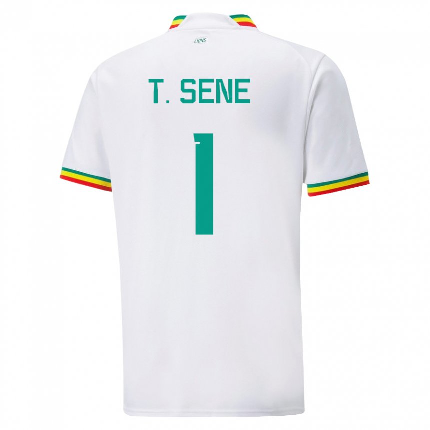 Damen Senegalesische Thiaba Gueye Sene #1 Weiß Heimtrikot Trikot 22-24 T-shirt