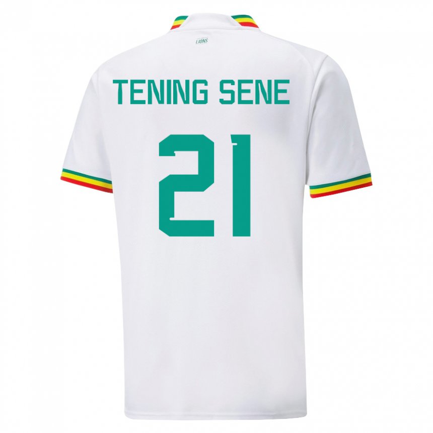 Damen Senegalesische Tening Sene #21 Weiß Heimtrikot Trikot 22-24 T-shirt