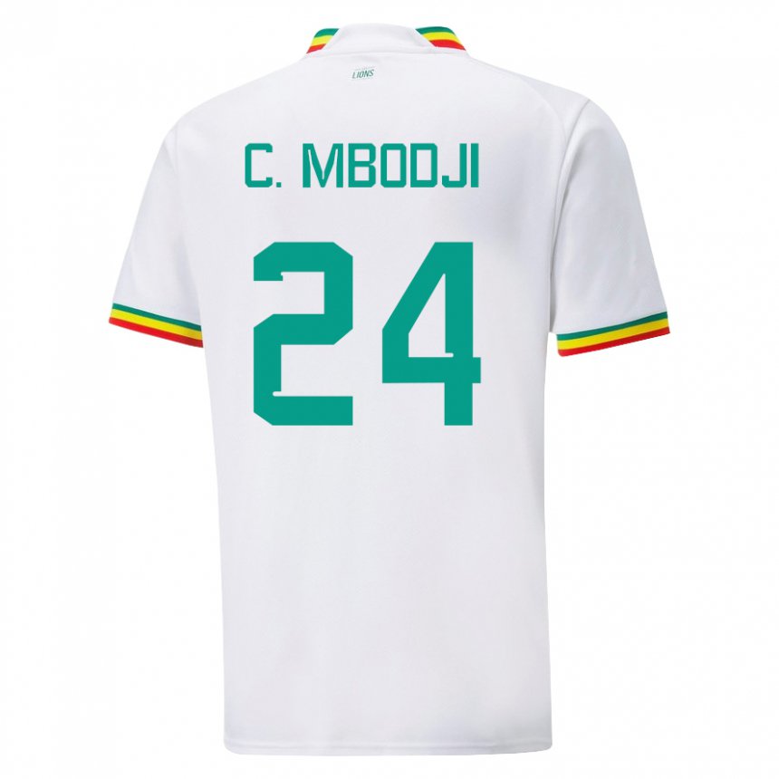 Damen Senegalesische Coumba Sylla Mbodji #24 Weiß Heimtrikot Trikot 22-24 T-shirt