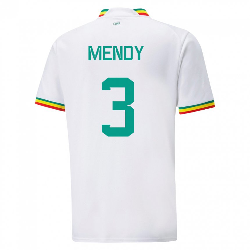 Damen Senegalesische Formose Mendy #3 Weiß Heimtrikot Trikot 22-24 T-shirt