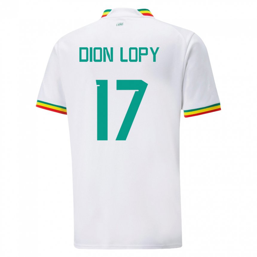 Damen Senegalesische Dion Lopy #17 Weiß Heimtrikot Trikot 22-24 T-shirt