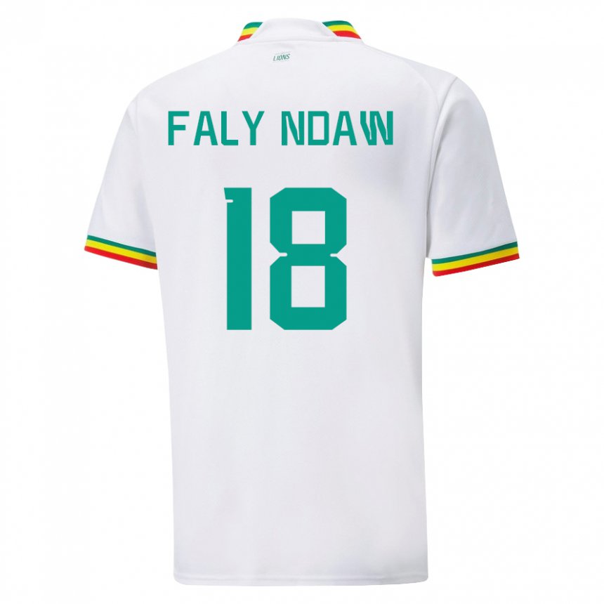 Damen Senegalesische Faly Ndaw #18 Weiß Heimtrikot Trikot 22-24 T-shirt