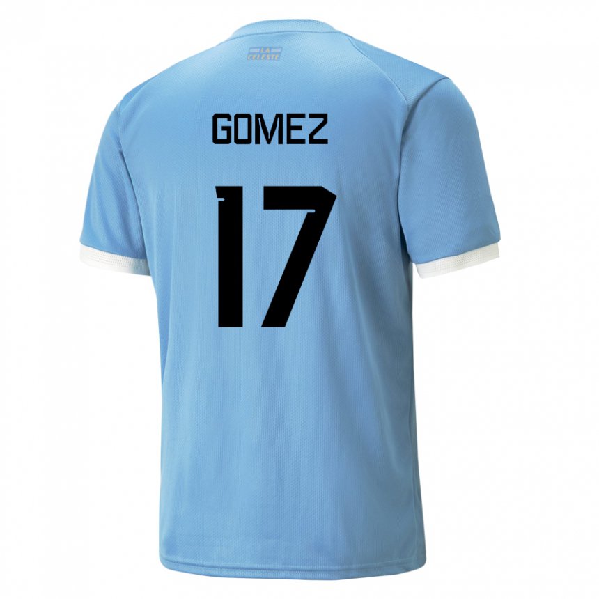 Damen Uruguayische Cecilia Gomez #17 Blau Heimtrikot Trikot 22-24 T-shirt