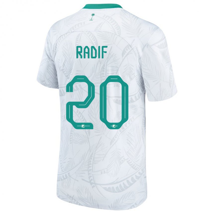 Damen Saudi-arabische Abdullah Radif #20 Weiß Heimtrikot Trikot 22-24 T-shirt