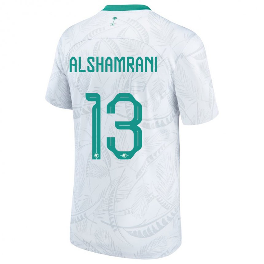Damen Saudi-arabische Farha Alshamrani #13 Weiß Heimtrikot Trikot 22-24 T-shirt