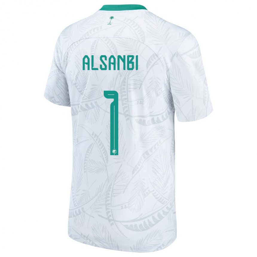 Damen Saudi-arabische Abdulrahman Alsanbi #1 Weiß Heimtrikot Trikot 22-24 T-shirt