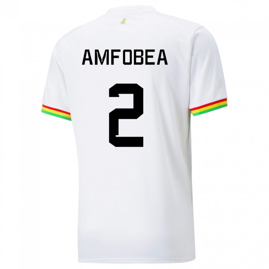 Damen Ghanaische Gladys Amfobea #2 Weiß Heimtrikot Trikot 22-24 T-shirt