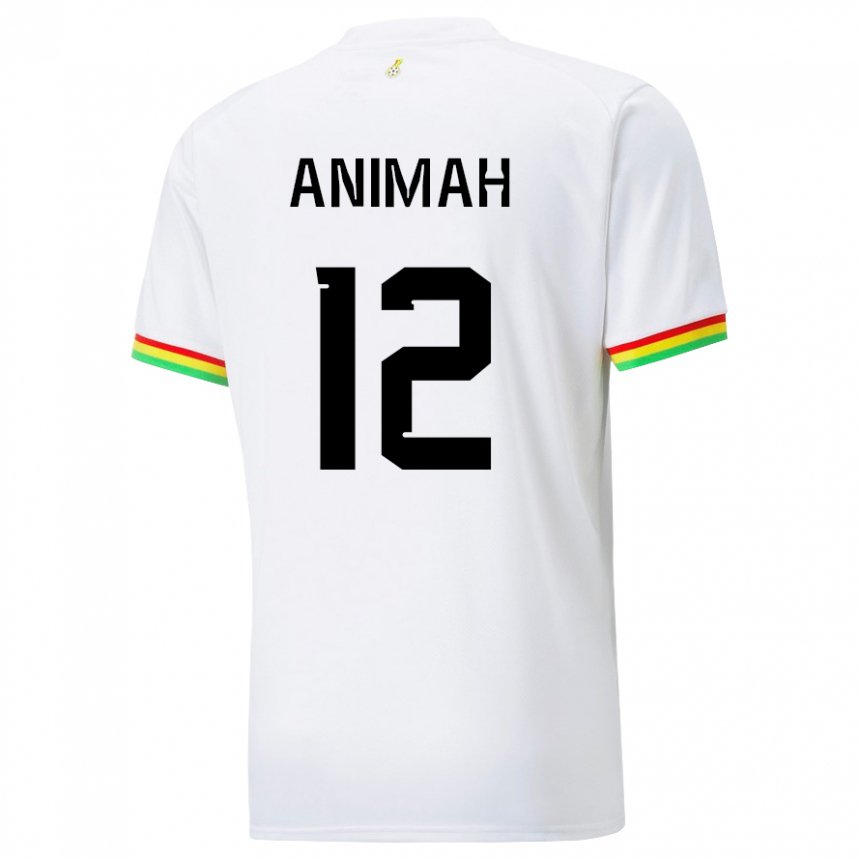 Damen Ghanaische Grace Animah #12 Weiß Heimtrikot Trikot 22-24 T-shirt