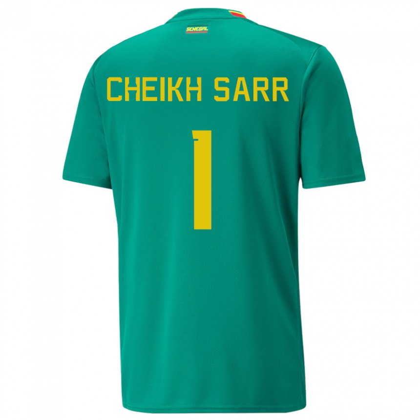 Damen Senegalesische Cheikh Sarr #1 Grün Auswärtstrikot Trikot 22-24 T-shirt