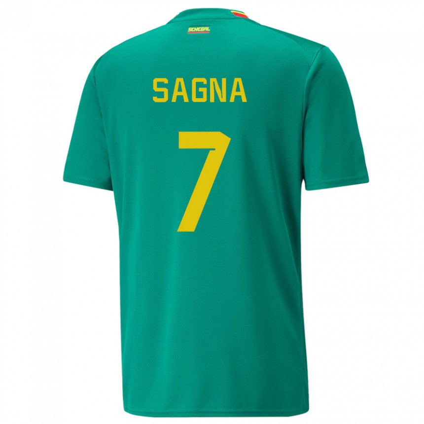 Damen Senegalesische Amadou Sagna #7 Grün Auswärtstrikot Trikot 22-24 T-shirt