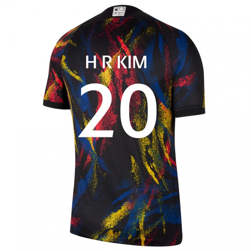 Damen Südkoreanische Kim Hye Ri #20 Mehrfarbig Auswärtstrikot Trikot 22-24 T-shirt