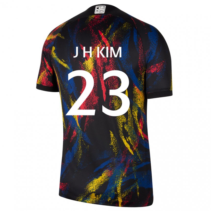 Damen Südkoreanische Kim Jung Hoon #23 Mehrfarbig Auswärtstrikot Trikot 22-24 T-shirt