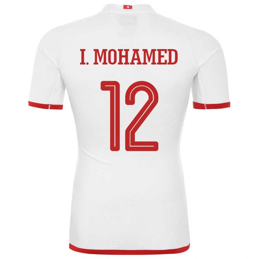 Damen Tunesische Ibtissem Ben Mohamed #12 Weiß Auswärtstrikot Trikot 22-24 T-shirt
