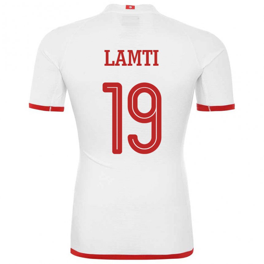 Damen Tunesische Chirine Lamti #19 Weiß Auswärtstrikot Trikot 22-24 T-shirt