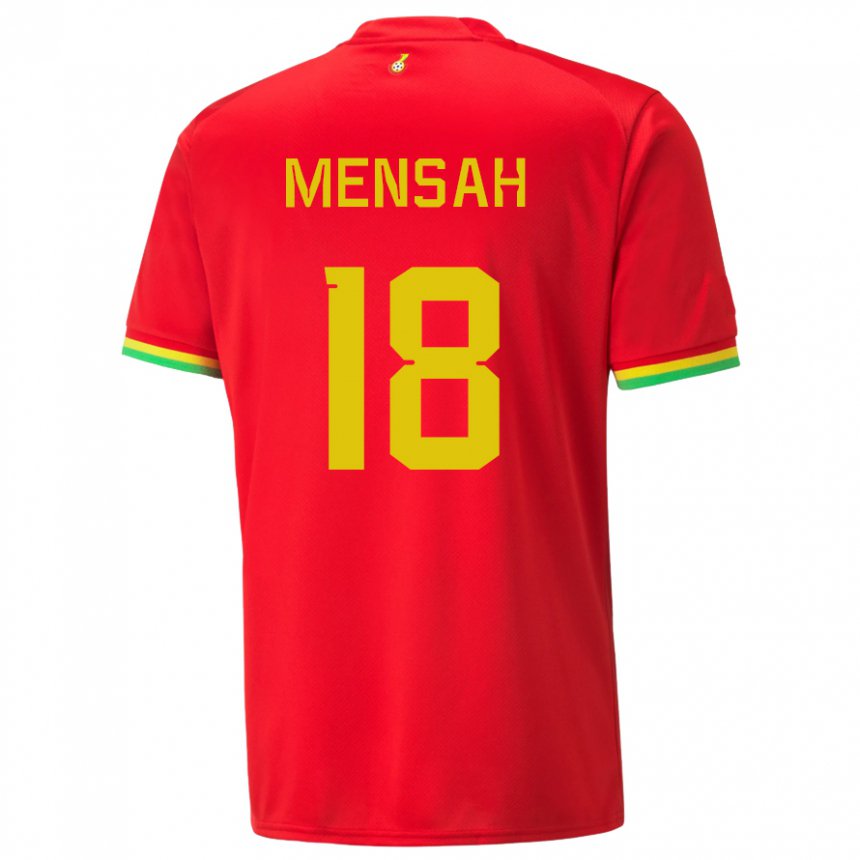 Damen Ghanaische Isaac Mensah #18 Rot Auswärtstrikot Trikot 22-24 T-shirt