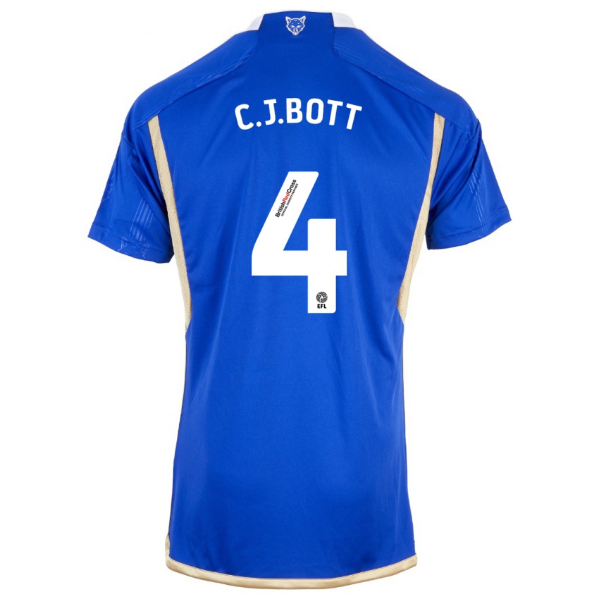 Kinder C. J. Bott #4 Blau Heimtrikot Trikot 2023/24 T-Shirt