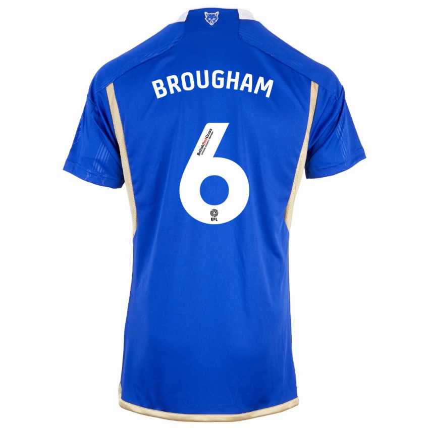 Kinder Georgia Brougham #6 Blau Heimtrikot Trikot 2023/24 T-Shirt