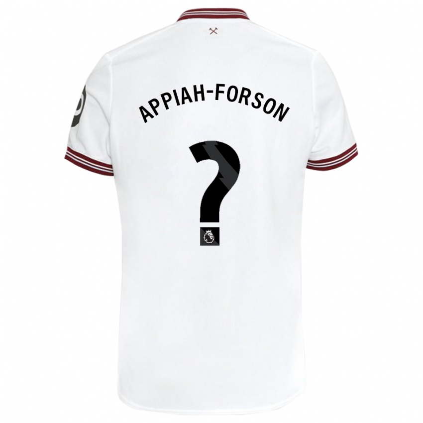 Kinder Keenan Appiah-Forson #0 Weiß Auswärtstrikot Trikot 2023/24 T-Shirt