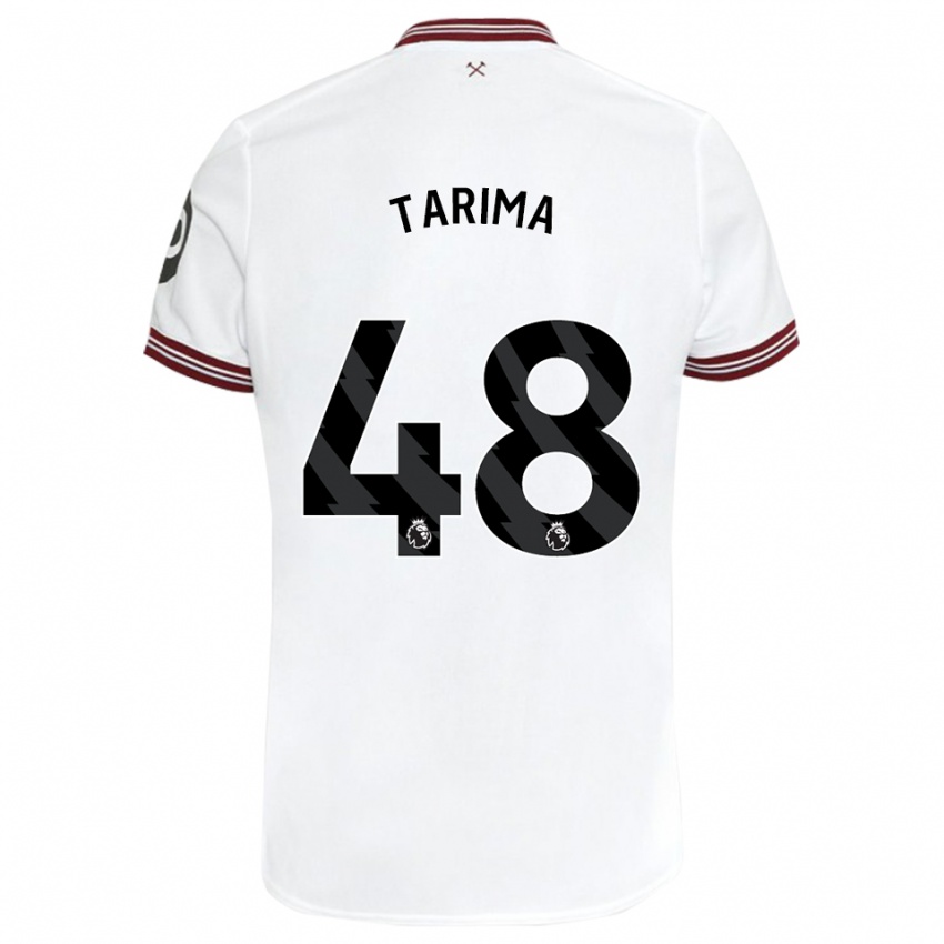 Kinder Sean Tarima #48 Weiß Auswärtstrikot Trikot 2023/24 T-Shirt