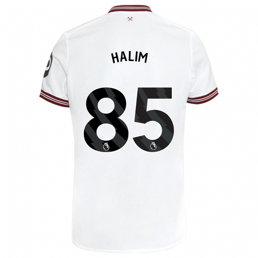 Kinder Mehmet Halim #85 Weiß Auswärtstrikot Trikot 2023/24 T-Shirt