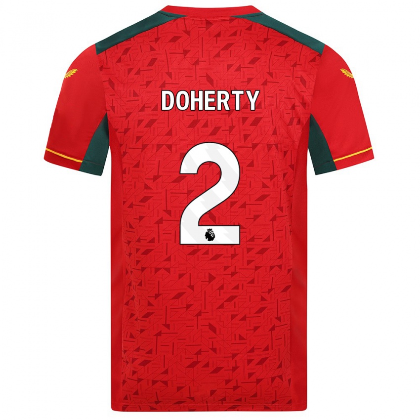 Kinder Matt Doherty #2 Rot Auswärtstrikot Trikot 2023/24 T-Shirt