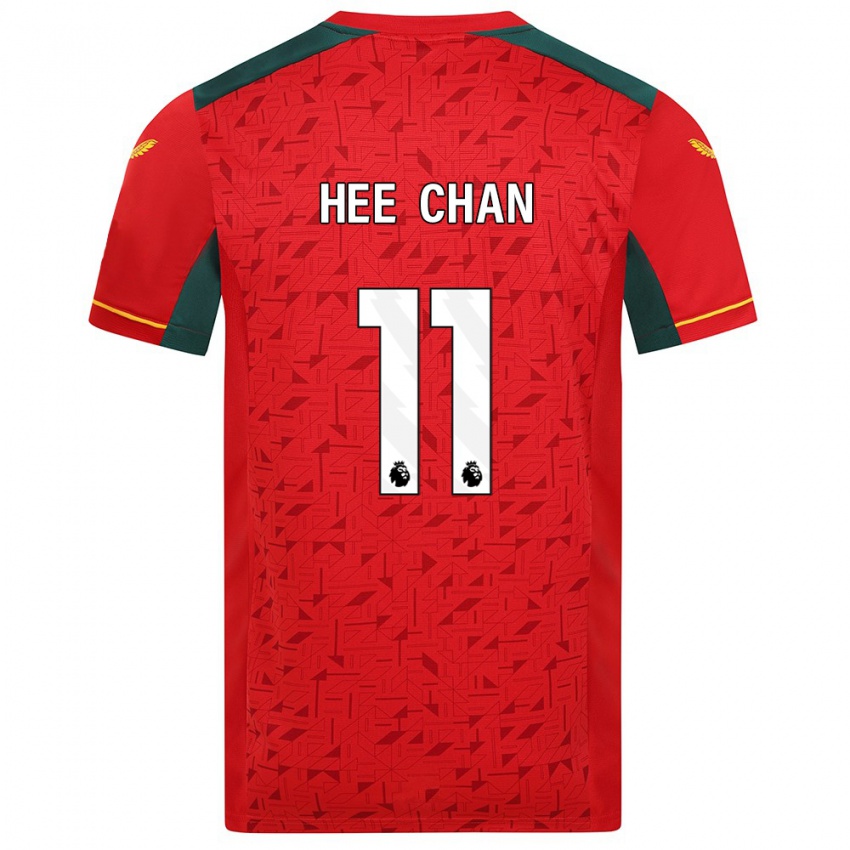 Kinder Hee-Chan Hwang #11 Rot Auswärtstrikot Trikot 2023/24 T-Shirt