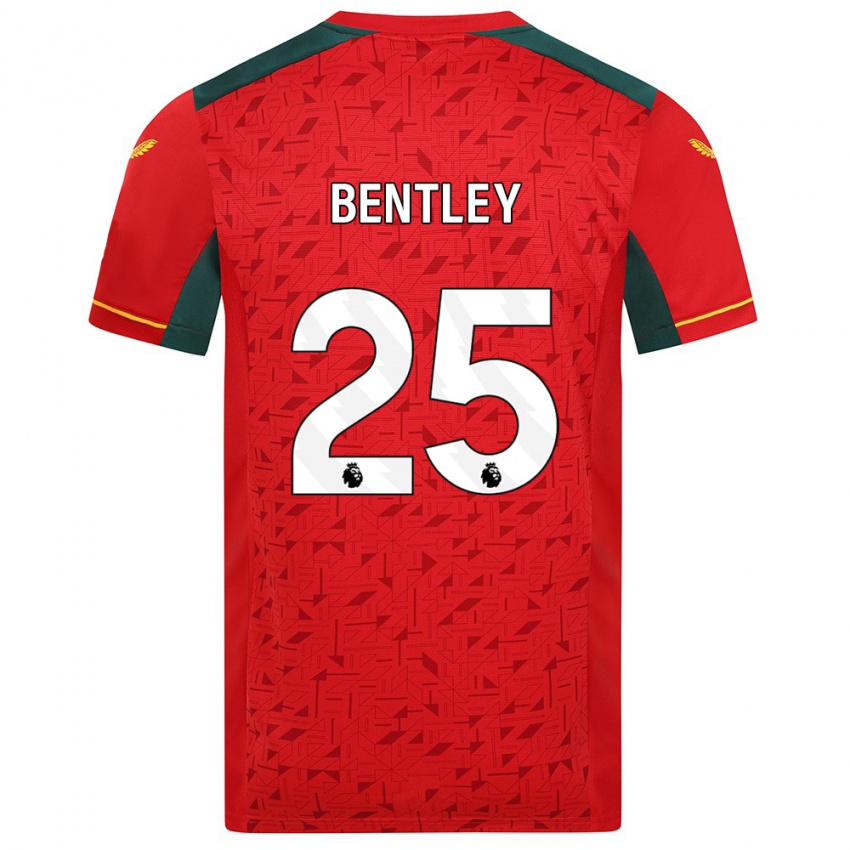 Kinder Daniel Bentley #25 Rot Auswärtstrikot Trikot 2023/24 T-Shirt