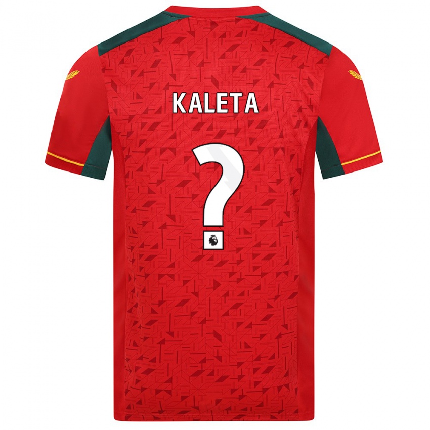 Kinder Marvin Kaleta #0 Rot Auswärtstrikot Trikot 2023/24 T-Shirt