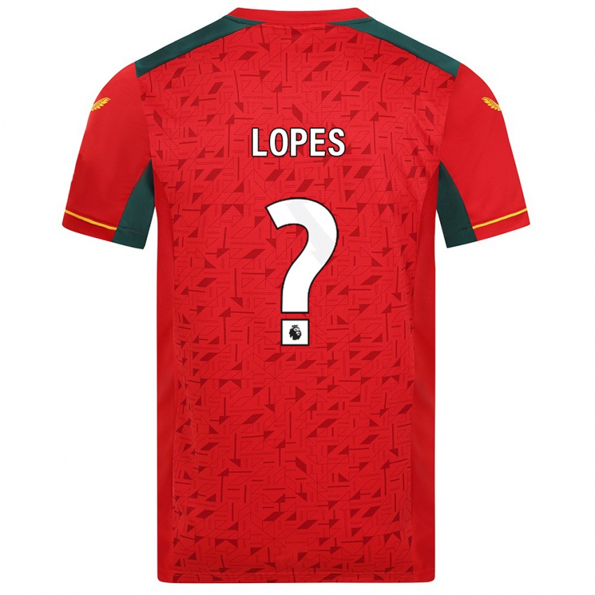 Kinder Leo Lopes #0 Rot Auswärtstrikot Trikot 2023/24 T-Shirt