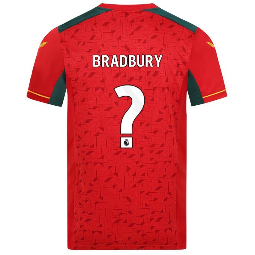 Kinder Mackenzie Bradbury #0 Rot Auswärtstrikot Trikot 2023/24 T-Shirt
