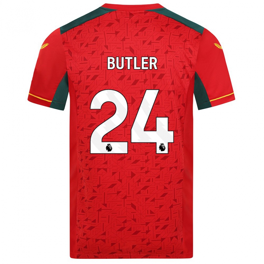 Kinder Elli Butler #24 Rot Auswärtstrikot Trikot 2023/24 T-Shirt