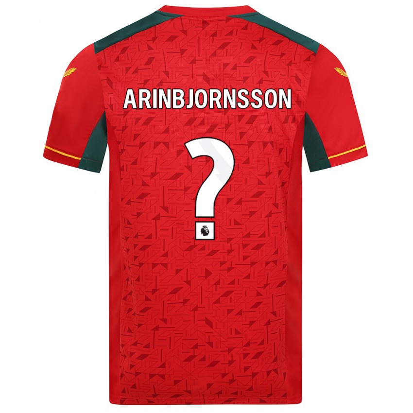 Kinder Palmi Arinbjornsson #0 Rot Auswärtstrikot Trikot 2023/24 T-Shirt