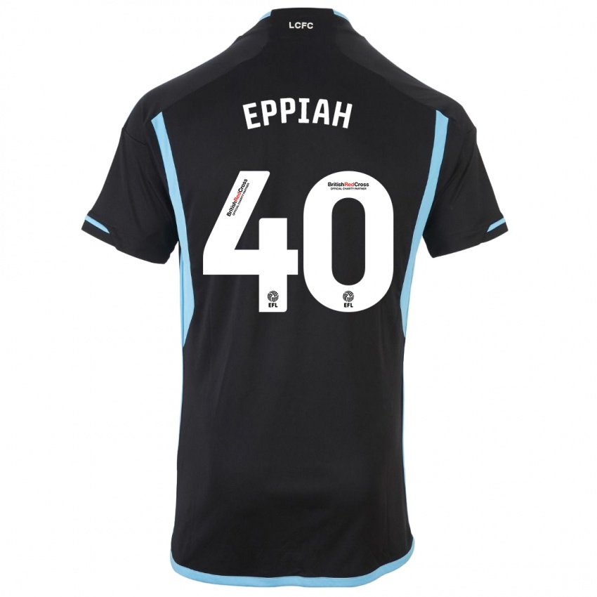 Kinder Josh Eppiah #40 Schwarz Auswärtstrikot Trikot 2023/24 T-Shirt