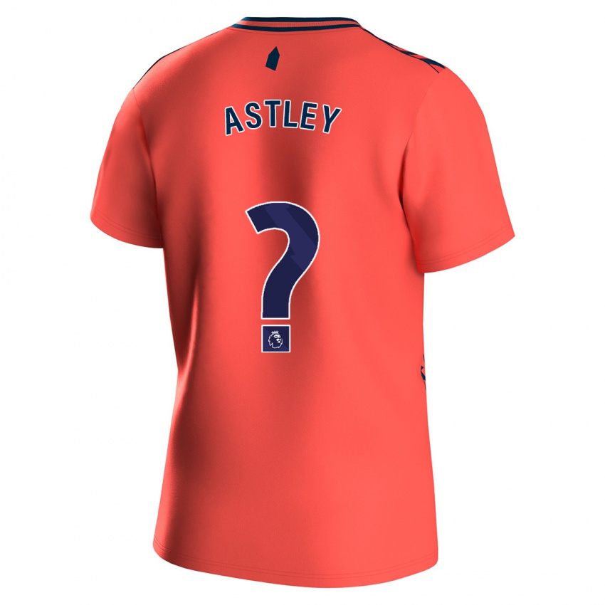 Kinder Ryan Astley #0 Koralle Auswärtstrikot Trikot 2023/24 T-Shirt