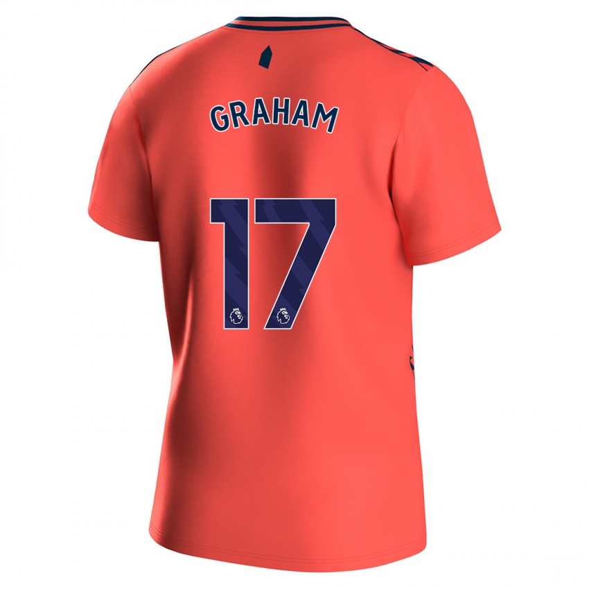 Kinder Lucy Graham #17 Koralle Auswärtstrikot Trikot 2023/24 T-Shirt