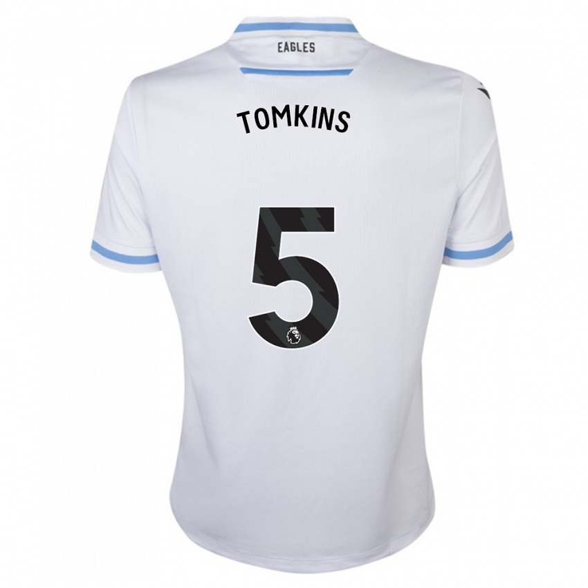 Kinder James Tomkins #5 Weiß Auswärtstrikot Trikot 2023/24 T-Shirt