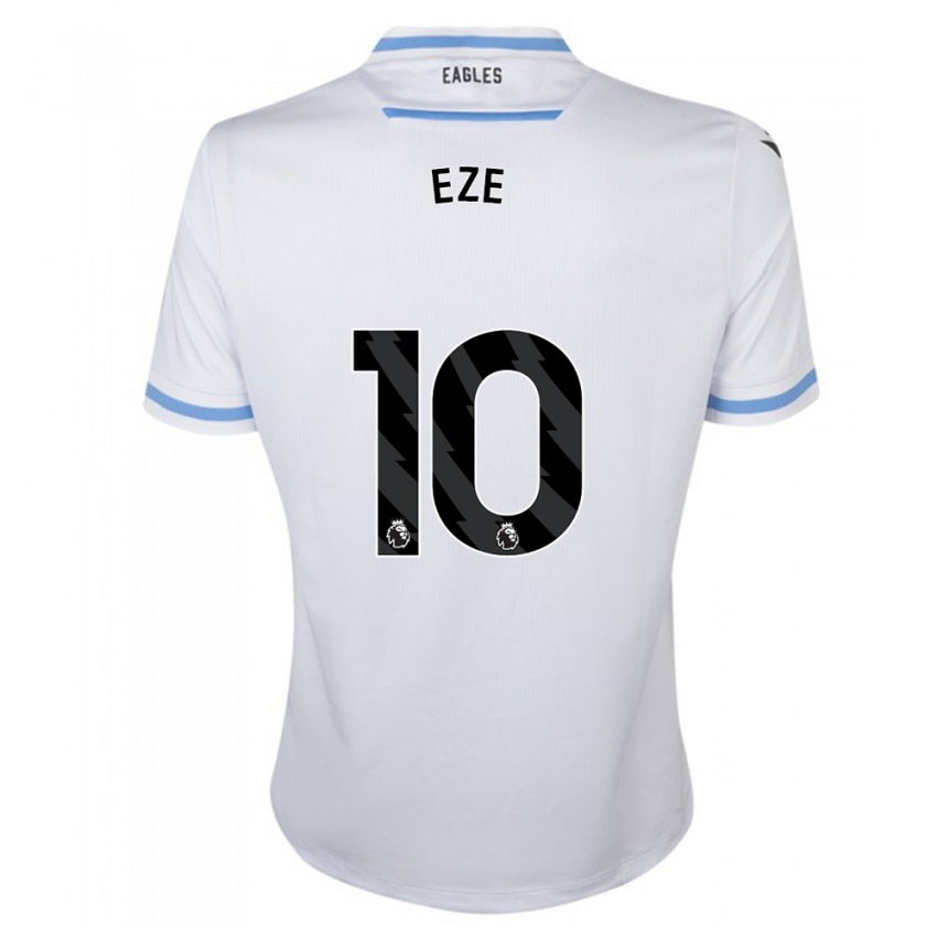 Kinder Eberechi Eze #10 Weiß Auswärtstrikot Trikot 2023/24 T-Shirt