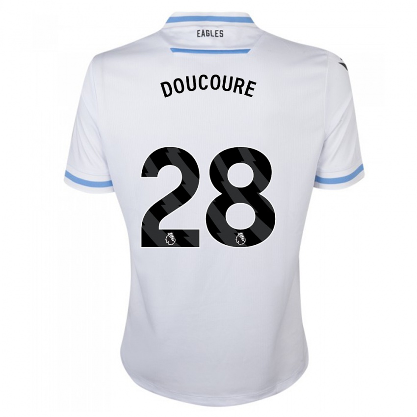 Kinder Cheick Doucouré #28 Weiß Auswärtstrikot Trikot 2023/24 T-Shirt