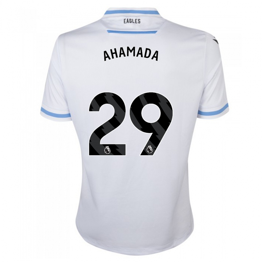 Kinder Naouirou Ahamada #29 Weiß Auswärtstrikot Trikot 2023/24 T-Shirt