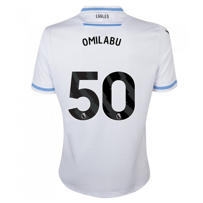 Kinder David Omilabu #50 Weiß Auswärtstrikot Trikot 2023/24 T-Shirt