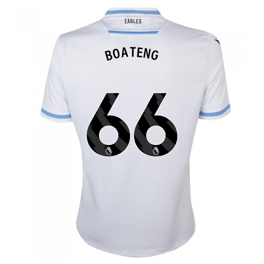 Kinder David Boateng #66 Weiß Auswärtstrikot Trikot 2023/24 T-Shirt