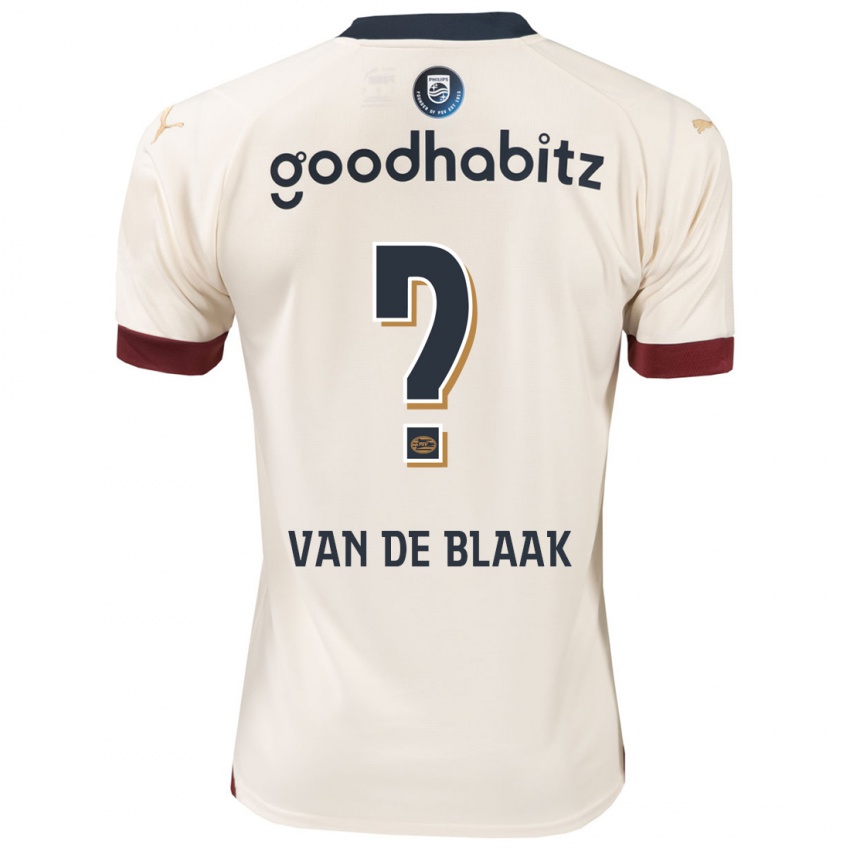 Kinder Emmanuel Van De Blaak #0 Cremefarben Auswärtstrikot Trikot 2023/24 T-Shirt
