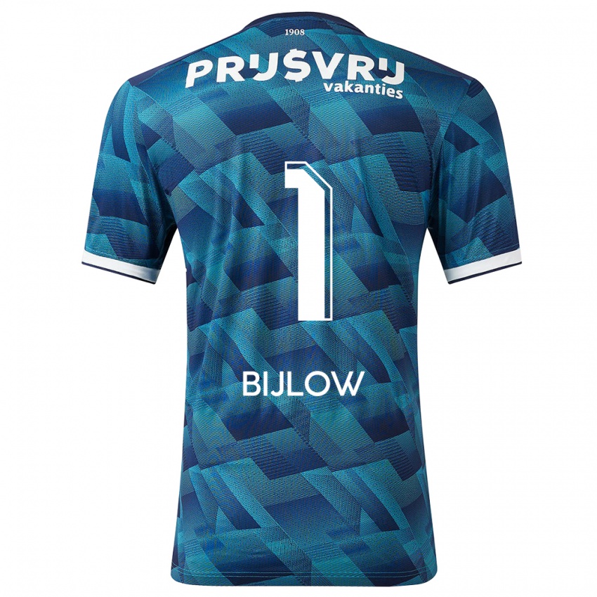 Kinder Justin Bijlow #1 Blau Auswärtstrikot Trikot 2023/24 T-Shirt