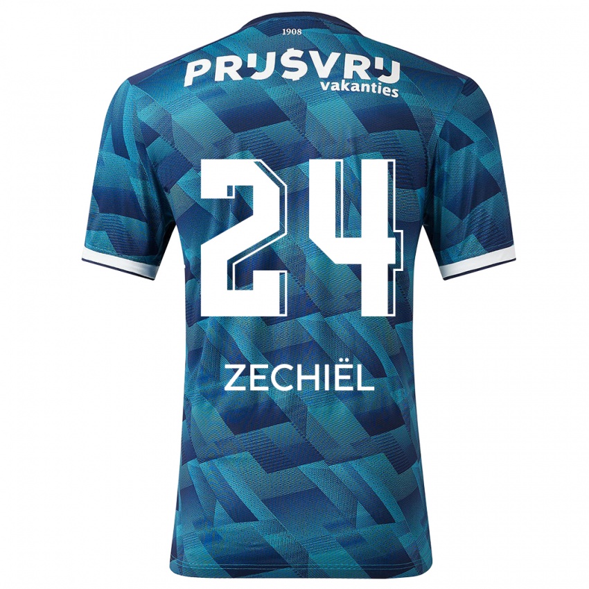 Kinder Gjivai Zechiel #24 Blau Auswärtstrikot Trikot 2023/24 T-Shirt