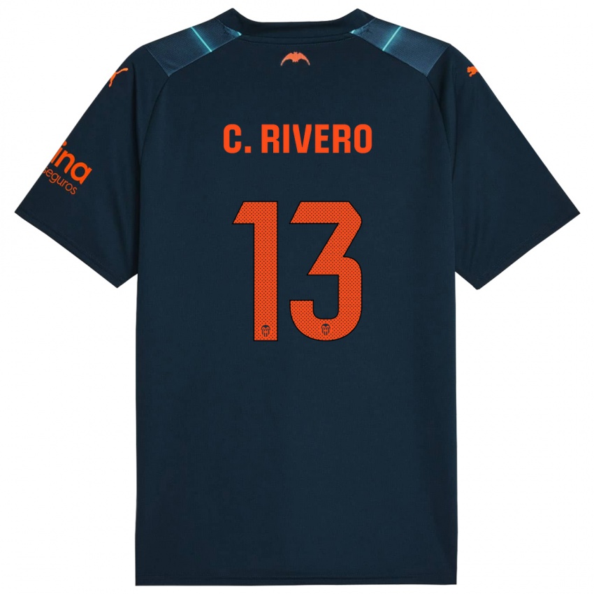 Kinder Cristian Rivero #13 Marineblau Auswärtstrikot Trikot 2023/24 T-Shirt